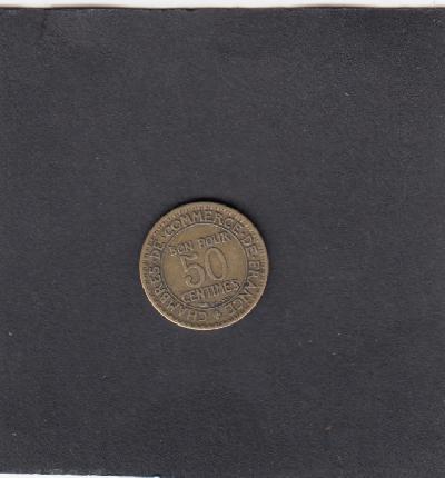 Beschrijving: 50 Centimes MERCURY